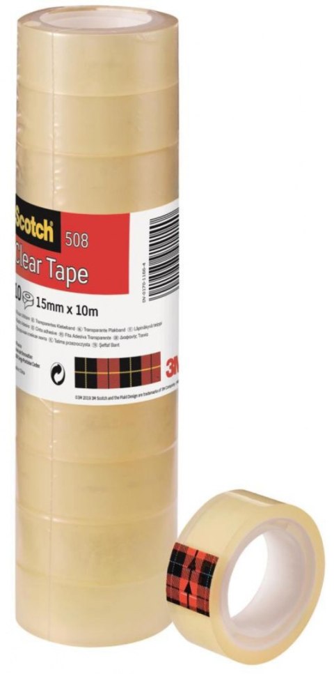 Taśma biurowa ekonomiczna SCOTCH® (508), 15mm, 10m, 10szt.
