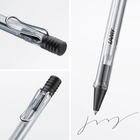 Długopis LAMY Safari 212, M, z niebieskim wkładem, transparentny