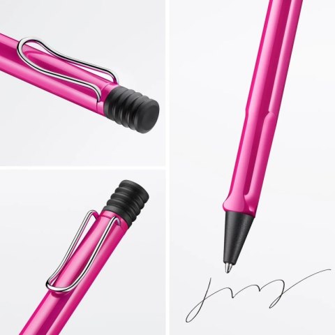 Długopis LAMY Safari 213, M, z czarnym wkładem, różowy