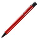 Długopis LAMY Safari 214, M, z niebieskim wkładem, czerwony
