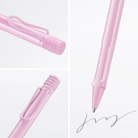 Długopis LAMY Safari 2D2, M, z czarnym wkładem, jasnoróżowy