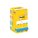 Karteczki samoprzylepne POST-IT® Energetic, 76x76mm, 8x100 kart.+4x100 kart. gratis, mix kolorów
