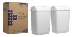 Kosz na śmieci KIMBERLY-CLARK, 43l, 2 szt., biały