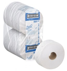 Papier toaletowy Jumbo SCOTT Essential, 2-warstwowy, 6 rolek x 1053 listki, biały