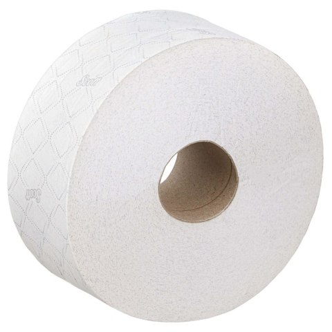 Papier toaletowy Jumbo SCOTT Essential, 2-warstwowy, 6 rolek x 1053 listki, biały