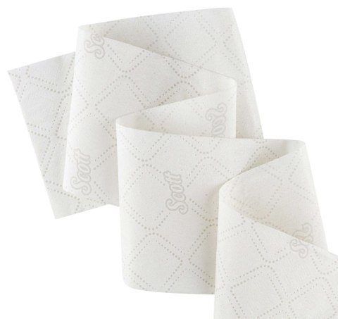 Papier toaletowy Jumbo SCOTT Essential, 2-warstwowy, 6 rolek x 1053 listki, biały