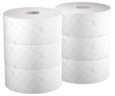 Papier toaletowy SCOTT Control, centralne odwijanie, 2-warstwowy, 314m, 6 rolek x 1280 listków, biały