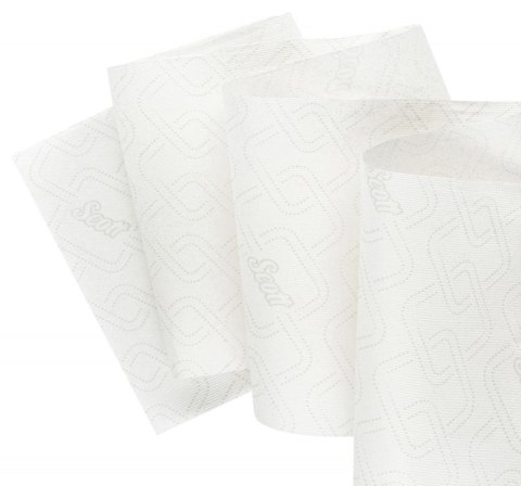 Ręcznik papierowy w roli SCOTT Essential Slimroll, 1-warstwowy, 190 m, 760 listków, 6 rolek, biały