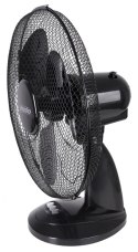 Wentylator MESKO, biurkowy, śr. 23cm, 45W, czarny