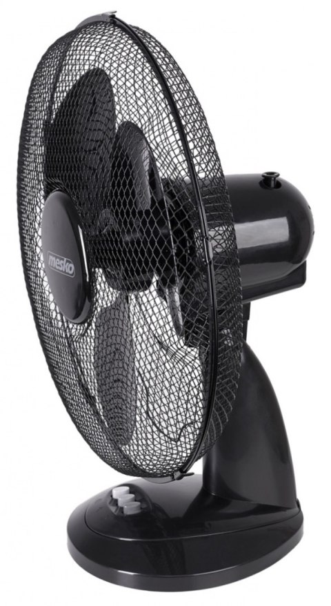 Wentylator MESKO, biurkowy, śr. 23cm, 45W, czarny