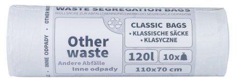 Worki do segregacji odpadów DONAU HOME, inne, 120l, 10 szt., białe