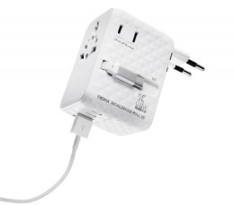 Adapter do ładowania TROIKA Worldwide Pull 35, biały