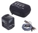 Adapter podróżny TROIKA World Travel, czarny