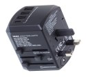 Adapter podróżny TROIKA World Travel, czarny
