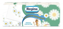 Chusteczki higieniczne REGINA Chusteczki Rumiankowe, 4-warstwowe, 10x9 szt., białe