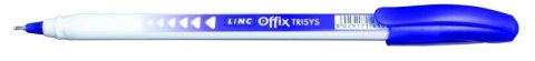 Długopis LINC Offix Trisys, śr. kulki 1mm, gr. linii 0,35mm, niebieski