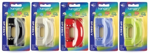 Dziurkacz KANGARO DP-280Y, dziurkuje do 11 kartek, blister, mix kolorów