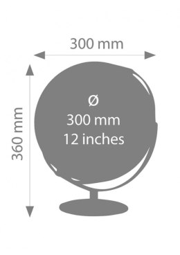 Globus TROIKA Juri Light Flex, śr. 30 cm, dotykowy, brązowo-niebieski