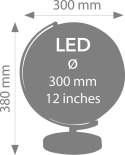 Globus TROIKA Stellar Light, śr. 30 cm, oświetlenie, niebiesko-srebrny