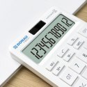 Kalkulator biurowy DONAU TECH, 12-cyfr. wyświetlacz, funkcja pierw., GT, wym. 166x104 mm, biały