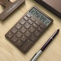 Kalkulator biurowy DONAU TECH, 12-cyfr. wyświetlacz, funkcja pierw., wym. 137x84 mm, brązowy