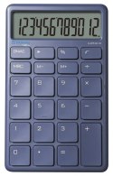 Kalkulator biurowy DONAU TECH, 12-cyfr. wyświetlacz, funkcja pierw., wym. 137x84 mm, granatowy