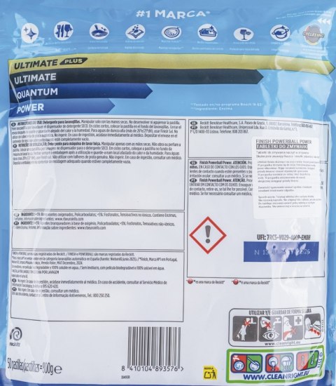 Kapsułki do zmywarki FINISH Powerball Fresh, 50 szt. (25+25 gratis)