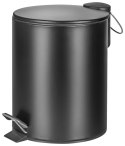 Kosz ze stopką Donau Home Modern, wolnoopadający, 5l, czarny