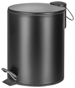 Kosz ze stopką Donau Home Modern, wolnoopadający, 5l, czarny