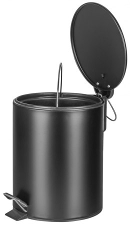 Kosz ze stopką Donau Home Modern, wolnoopadający, 5l, czarny