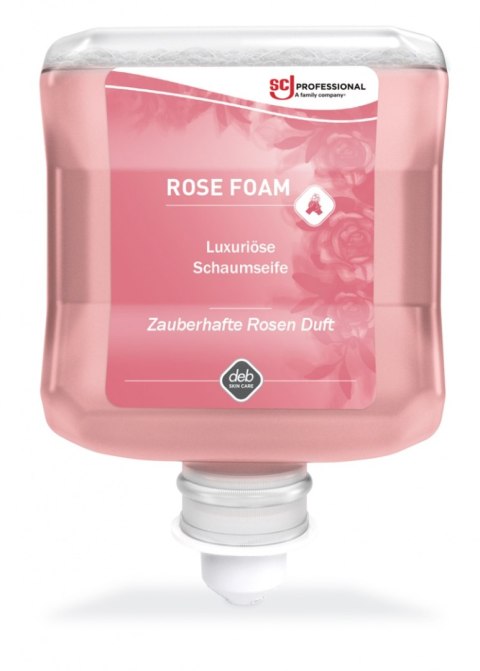 Mydło w pianie DEB Rose Foam, wkład do dozownika, 1l, różane
