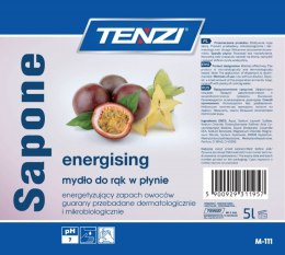 Mydło w płynie TENZI, zapach guarany, Sapone Energizing, 5l