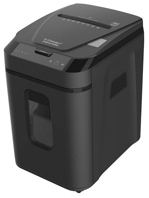 Niszczarka Q-CONNECT Q180, z automatycznym podajnikiem, czarna