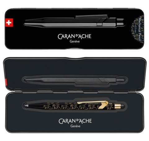 Ołówek mechaniczny CARAN D'ACHE 844 Horse, 0,5mm, w pudełku, czarny