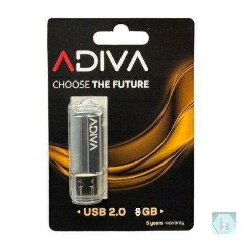 Pamięć Pendrive ADIVA 8GB czarny USB 2.0