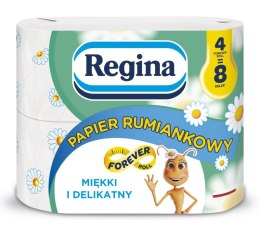 Papier toaletowy REGINA Rumiankowy Forever Roll, 3-warstwowy, 36m, 300 listków, 4 rolki, biały