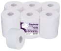 Papier toaletowy celulozowy DONAU EXPERT Jumbo, 2-warstwowy, 500 listków, 12szt., biały