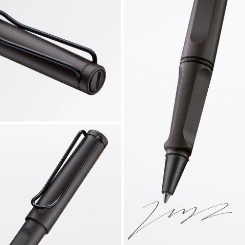 Pióro kulkowe LAMY Safari 317, M, z czarnym wkładem, grafitowy