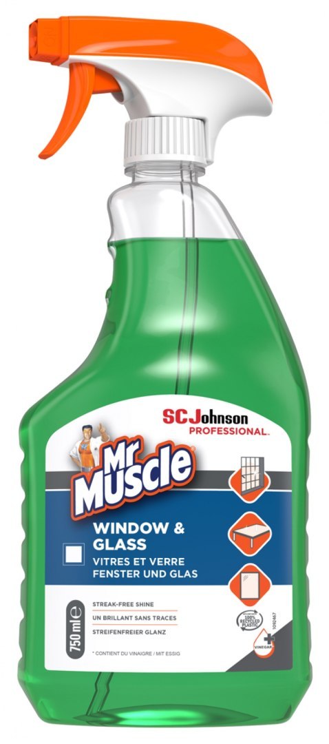 Płyn do mycia okien i szyb MR MUSCLE Window & Glass, spray, 750ml