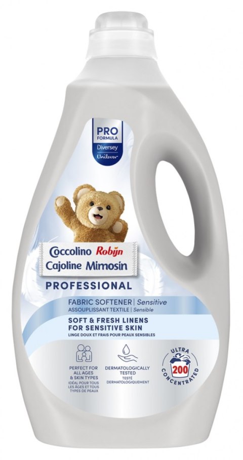 Płyn do płukania COCCOLINO Diversey Sensitive, do 200 prań, 5l