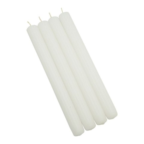 Świeca stołowa DONAU HOME, 22x240mm, 4 szt., biała