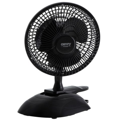 Wentylator CAMRY, biurkowy, z klipsem, śr. 15cm, 30W, czarny