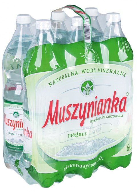 Woda MUSZYNIANKA, niegazowana, 1,5l, kaucja