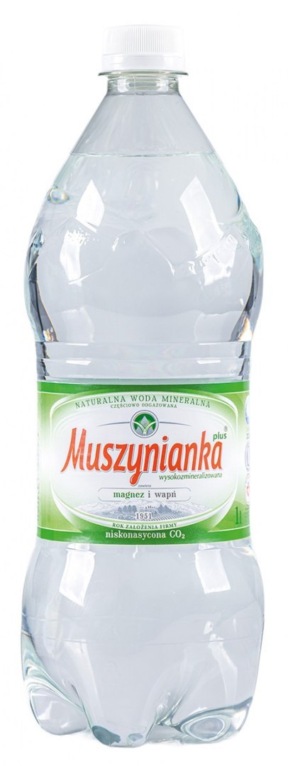 Woda MUSZYNIANKA, niegazowana, 1l, kaucja