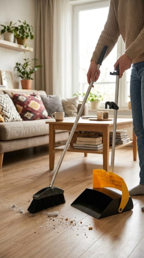 Zestaw do zamiatania VILEDA PROFESSIONAL Leniuch, żółty