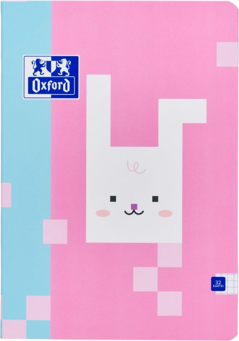 Zeszyt Oxford ZOO Blocks A4, 32k, kratka, bez marginesu, 400208083