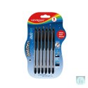 Długopis klasyczny KEYROAD Ball Pen Soft Jet, 0,7 mm, 6 szt., blister, czarny