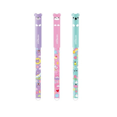 Długopis wymazywalny KEYROAD Bounce Buddies, 0,6mm, 2 szt., blister, niebieski
