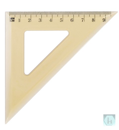 Ekierka szkolna GRAND GR854 kąt: 45o, 9,5cm dymna 130-1501