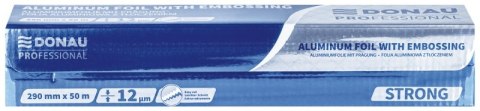 Folia aluminiowa z tłoczeniem DONAU PROFESSIONAL, 290mm×50m, gr.12